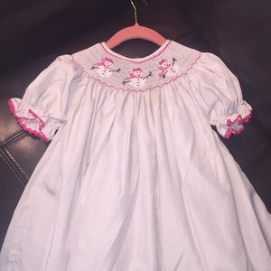 Smocked snow man bishop💫⛄️❄️⛄️